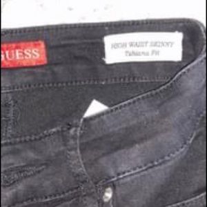 Height waisted black jeans